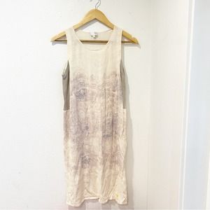 TSE Women's Patterned Sleeveless Midi Dress sz L